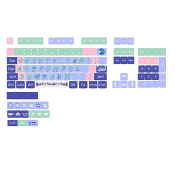 126 клавишных клавишных колпачков XDA StayupMonster Механическая клавиатура Keycaps Толстые PBT JIAN