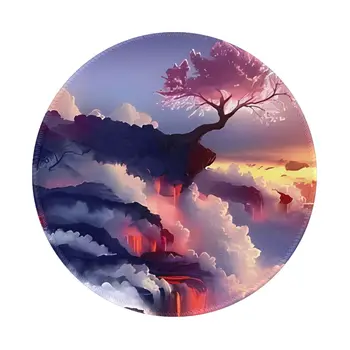 Японский пейзаж Аниме Коврик для мыши Красочное облако Резиновый коврик для мыши для портативных ПК MacBook Противоскользящие красочные коврики для мыши высокого качества
