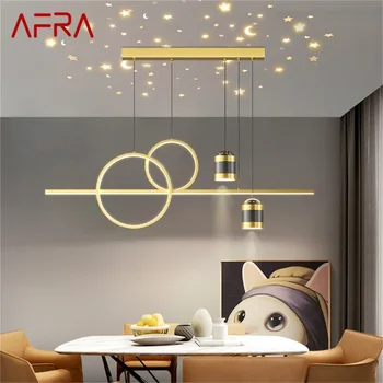 Подвесной светильник AFRA Nordic, креативные светодиодные винтажные светильники, декоративные для дома, гостиной, столовой, Золотые люстры