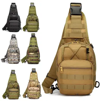 Походные тактические сумки через плечо, военный рюкзак, спортивный Molle, армейские сумки для кемпинга, охоты, рыбалки, путешествий, мужские нагрудные сумки-слинги