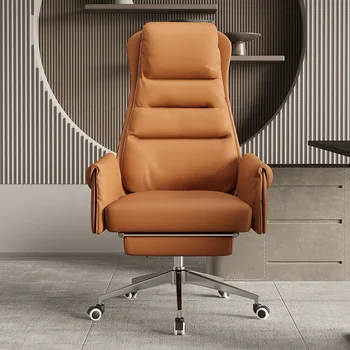Удобные Офисные кресла Роскошные Складные Офисные массажные кресла Эргономичная Кожаная мебель для дома Silla Ergonomica WRXXP