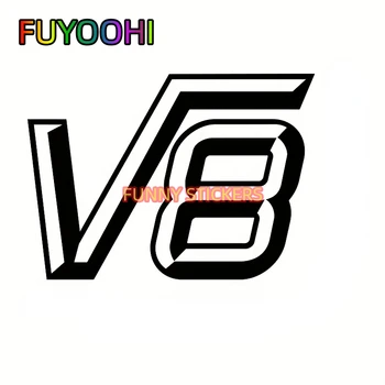 Наклейка FUYOOHI V8 на автомобиль, виниловая наклейка для наружного применения на окна, бамперы, ноутбуки или поделки