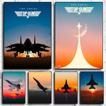 Абстрактная планета Военные плакаты Печать Истребителя ВВС Холст Картина Настенные рисунки для гостиной Украшение дома Подарок