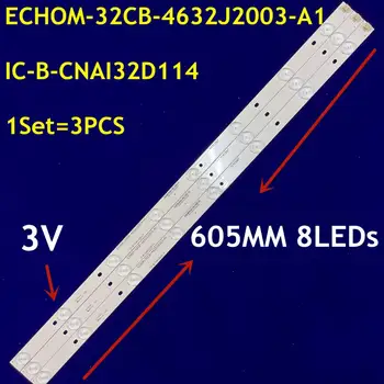 5 компл. светодиодной ленты, 8 ламп для ECHOM-32CB-4632J2003-A1 IC-B-CNAI32D114 Y5CD065 Y1XC067 LC-32TL2900 LC-32TL2800