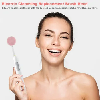 Подходит для электрической зубной щетки, электрической насадки для чистки, сменной насадки для щетки, силиконовый розовый