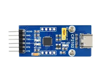 CP2102 Плата USB UART Type C, коммуникационный модуль USB-UART (TTL), разъем USB-C, поддержка Mac OS, Linux, Android, Windows7 / 8 / 10..