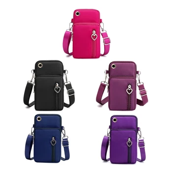 Мини-сумка для мобильного телефона через плечо, сумка-кошелек на плечевом ремне, сумка для мобильного телефона G99D