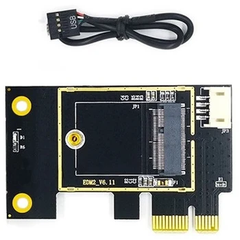 Карта адаптера беспроводной сетевой карты NGFF M.2 к PCIE Поддерживает сетевую карту 7260 8265 1650 1675X AX200 AX210