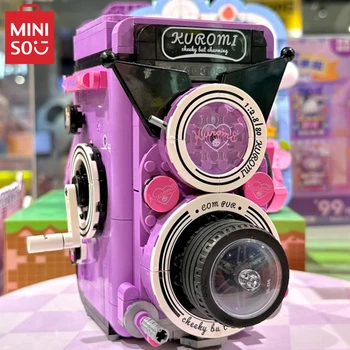 Строительный блок MINISO Sanrio ретро-камера модель проигрывателя Kuromi mymelody анимационные периферийные детские игрушки