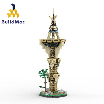 BuildMoc Breath of the Wild Sheikah Tower Набор строительных блоков Kingdom of Hyrule Hinox Monster Bricks Игрушки Подарок детям на День рождения
