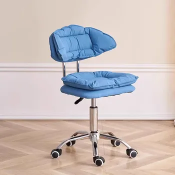 Регулируемые по спинке барные стулья Стильный кожаный белый барный стул для бистро Nordic Bancos Para Barra De Cocina Современная мебель