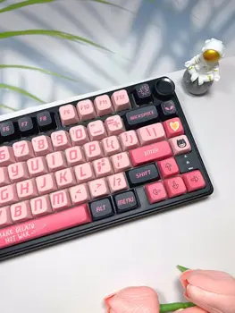 126 клавиш MDA High Sweetheart Black Powder Theme Keycap PBT Термовысублимационные механические колпачки для клавиатуры Anime Keycaps