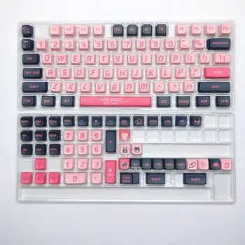 126 клавиш MDA High Sweetheart Black Powder Theme Keycap PBT Термовысублимационные механические колпачки для клавиатуры Anime Keycaps