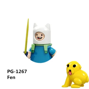 PG8141 Кукла из аниме, строительные блоки, Кавайный человек-банан, Акула, развивающие игрушки, Подарок для детского дома, Конструктор Приключение