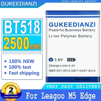 Аккумулятор GUKEEDIANZI BT518 для Leagoo M5 Edge M5Edge, аккумулятор большой мощности, 2500 мАч