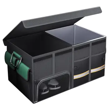 Коробка-органайзер для багажника автомобиля Большой емкости, Многофункциональная сумка для хранения инструментов, Складывающаяся для аварийного хранения