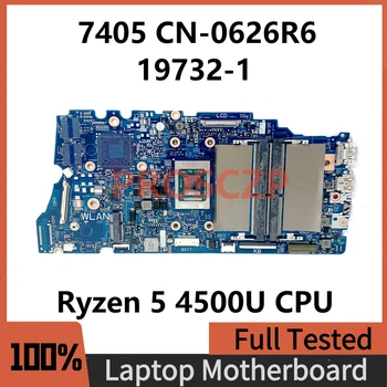 CN-0626R6 0626R6 626R6 Материнская Плата Для ноутбука Dell Inspiron 7405 Материнская Плата 19732-1 С процессором Ryzen 5 4500U 100% Полностью Работает Хорошо