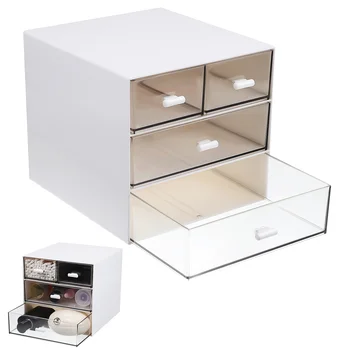Офисные принадлежности, ящики для хранения на рабочем столе, органайзер, пластиковая коробка, стол для макияжа, Otable
